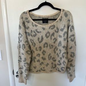 Abercrombie & Fitch - Cheetah Sweater - size small